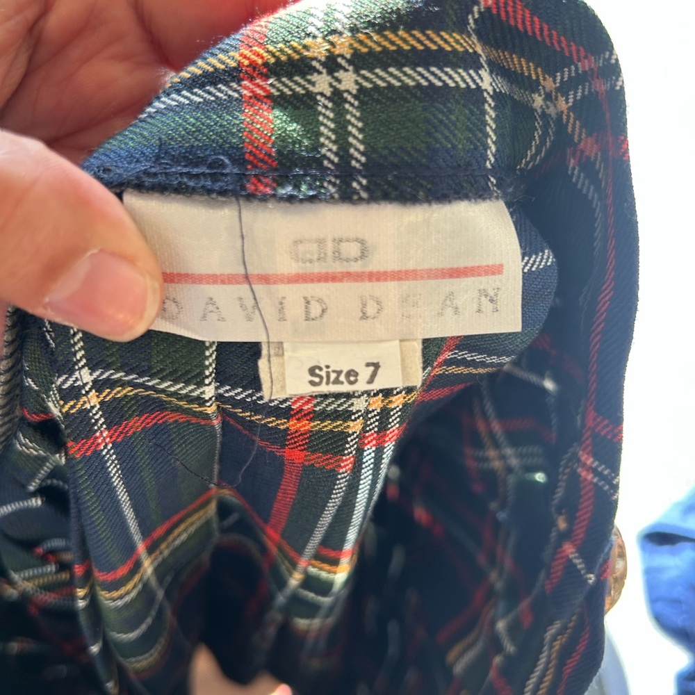 Vintage Dark Academia Plaid Pleated Skirt, Preppy Schoolgirl Mini Skirt - Picture 4 of 7